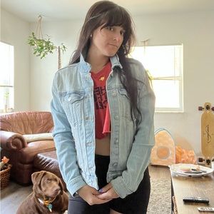 H&M light wash jean jacket